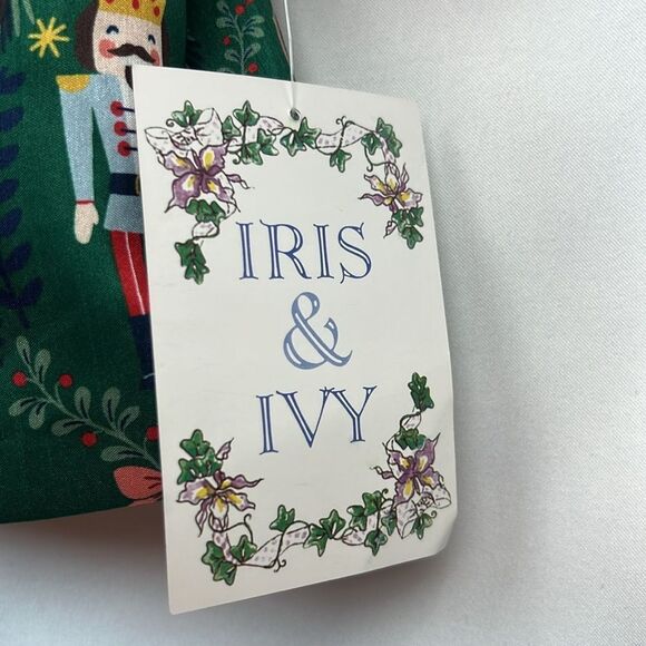 Iris and Ivy Nordstrom Green and Red Nutcracker dress with bloomers NWT 12 Month - Picture 10 of 15